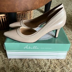 Abella Satine Taupe Heels ❤️ New